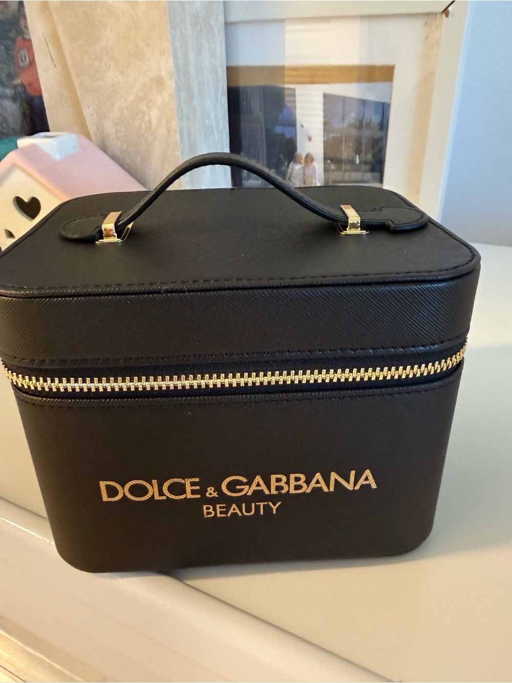 Dolce & Gabbana Black and Gold Beauty Cosmetic Case